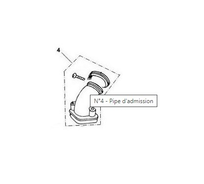 Pipe d'admission pour scooter LJ50QT-3L
