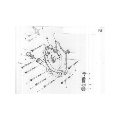 Crépine filtre a huile pour moteur 4 temps 50cc  pièce no 8