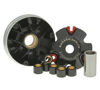 Variateur avec canon pour scooter avec moteur 4 temps GY6 50CC fourni avec galets