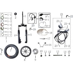  Partie avant du garde boue avant pour E-VENICE