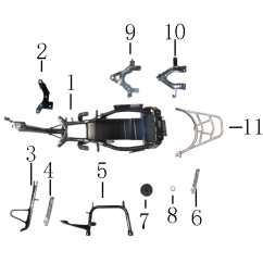 Béquille centrale pour E-VENICE