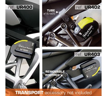 Urban - Antivol SRA - Bloque Disque Noir et jaune ø10 mm - Hi-Tech Alarme