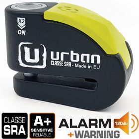 Urban - Antivol SRA - Bloque Disque Noir et jaune ø10 mm - Hi-Tech Alarme