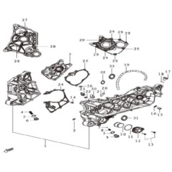 Filtre à huile pour scooter MALAGUTI MISSION 125CC pièce no 10