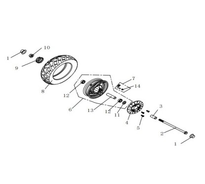 Entraineur de compteur pour scooter DIGITA pièce no 9