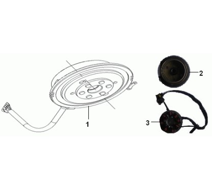 Stator pour scooter MALAGUTI SM50 