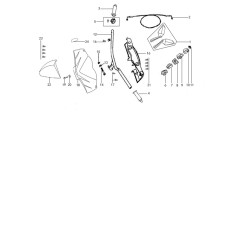 Bouton clignotant pour scooter JORDON LUCAS 125 pièce no 9 