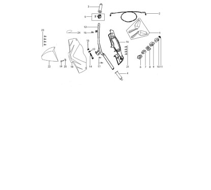 Bouton clignotant pour scooter JORDON LUCAS 125 pièce no 9 