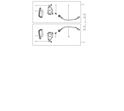 Cable de connection clignotant avant droit pour scooter JORDON lucas 125 PI7CE NO 5