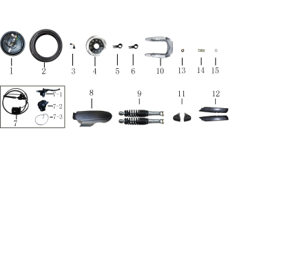 Moteur pour scooter JORDON E A8 pièce n°1
