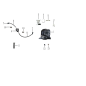 Bouchon de réservoir de carburant pour scooter JOG 50 pièce n°2