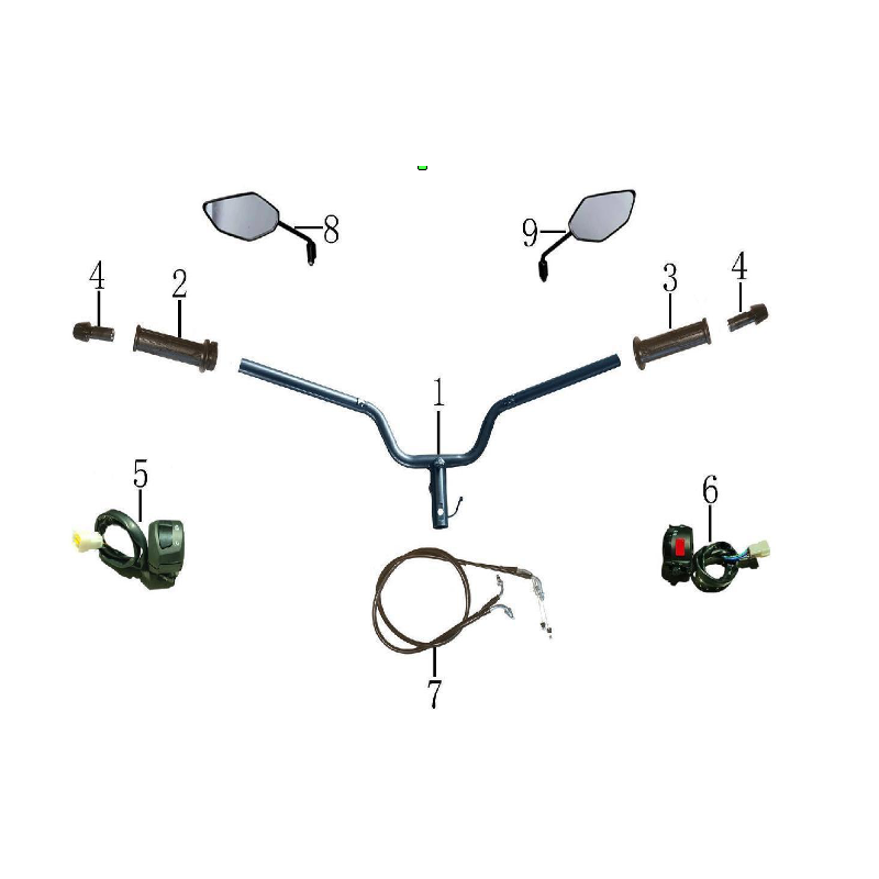 Embout poignée pour scooter MAX-T 125cc pièce n°4