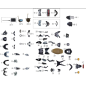 Pare-brise long pour scooter MAX-T 50 ou 125cc pièce n°46-1