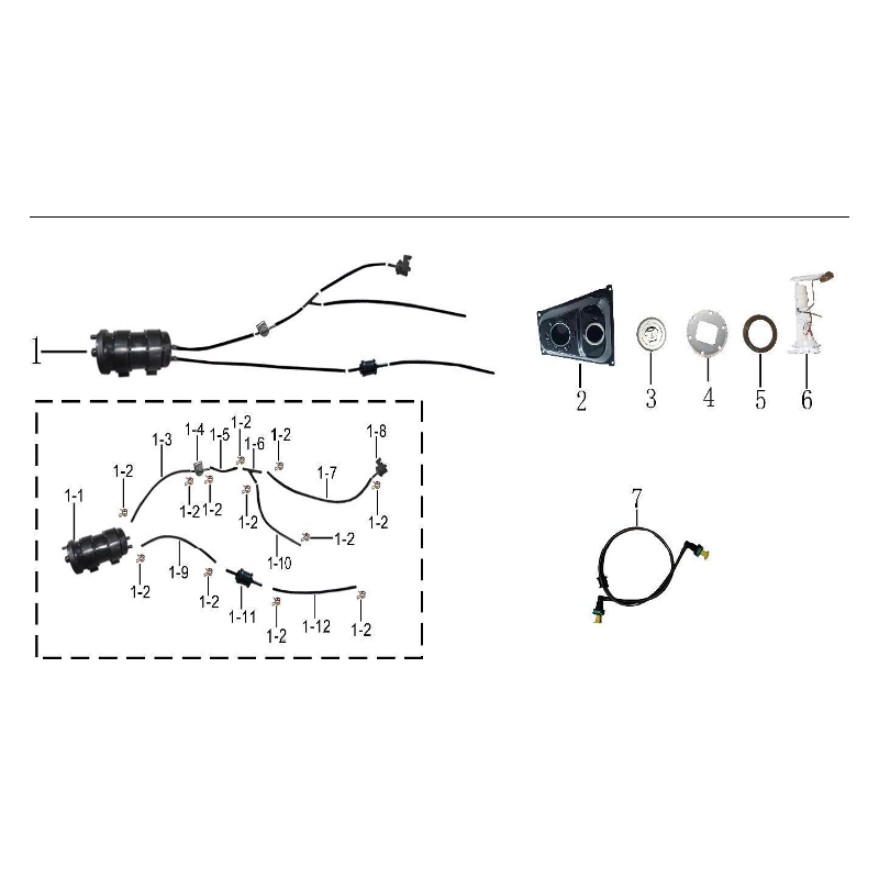 Pompe à essence pour scooter MAX-T 125cc pièce n°6