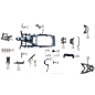 Béquille latérale pour scooter JORDON MAX-T IV 50 ou 125cc pièce n°7