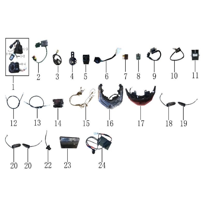 Prise de chargement USB pour scooter JORDON  ADV 125CC pièce n°2
