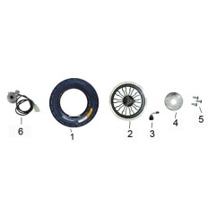 Entraîneur câble de compteur pour TS 125 , pièce n°6