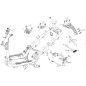 Support arrière pour scooter JORDON BMAX 50 ou 125 pièce no 4