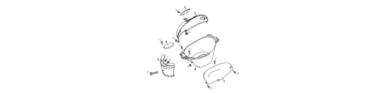 Pièces plastiques centrales